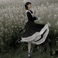 Freya's Fall Classical Lace Sleeve Dress -LOLITA Shop O1CN01nVVQE71HHId6dN31F 2866810732