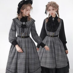 Fontainebleau Checkered High Waist Jumper Skirt -LOLITA Shop O1CN01nWnYJP1OM45bC14il 1741691690 705e2adc ff11 4840 a4dd cee036706cc9