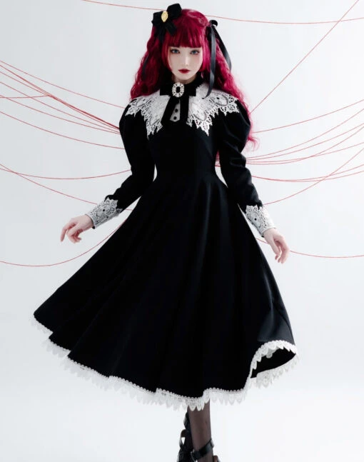 Princess, All The Best Retro Long Sleeve Dress Long Type