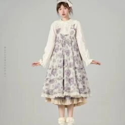 [Pre-orders Until 9/9] Bouquets For Autumn Days Overalls Jumper Skirt -LOLITA Shop O1CN01nywqT32JleRBcxw1t 2703379462