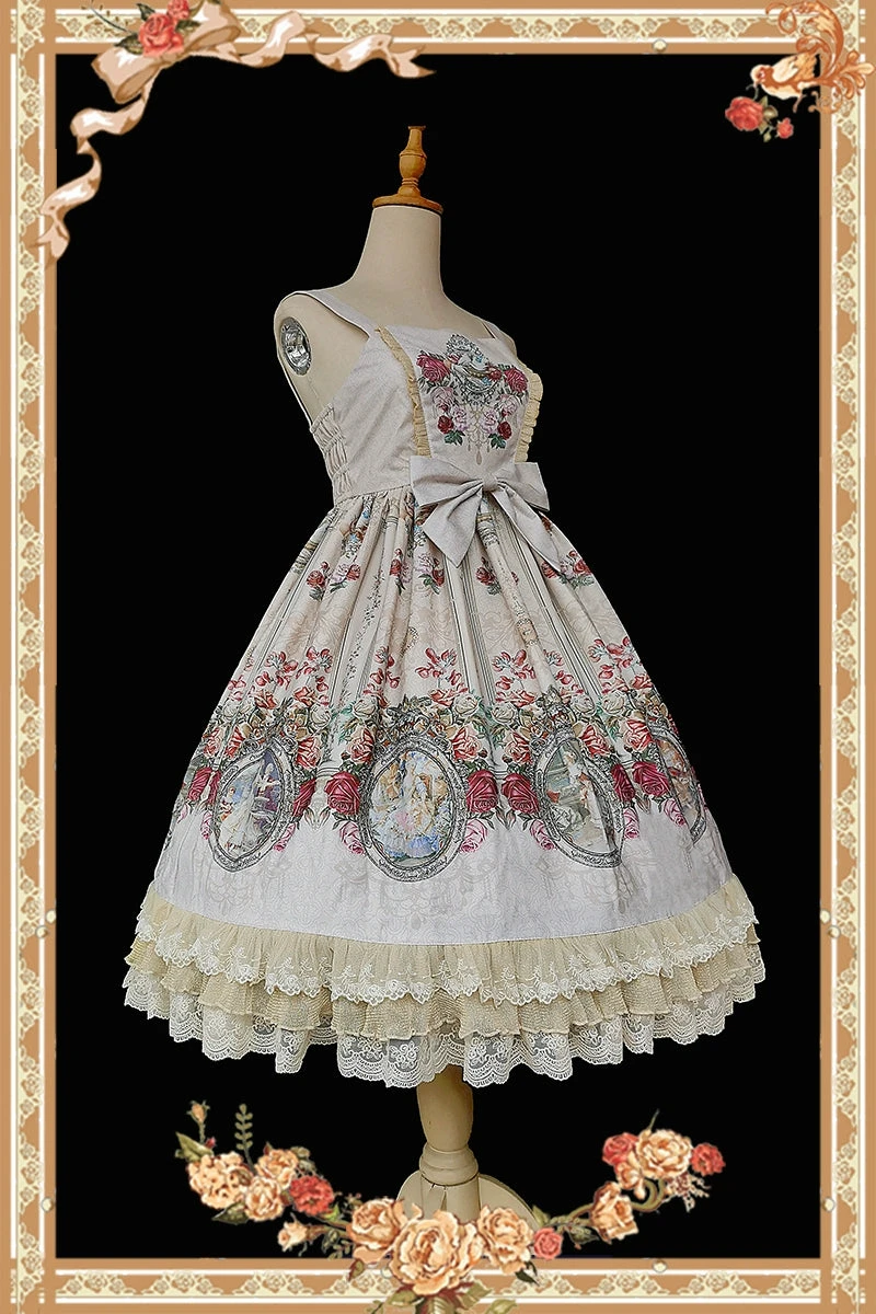 Royal Mural Color Rose Jumper Skirt 20 Royal Mural Color Rose Jumper Skirt - Image 18