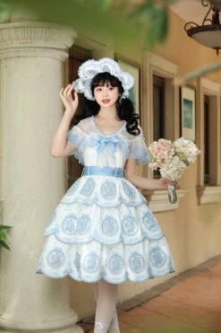 [Pre-order] Tulip Round Window Embroidered Three-tier Jumper Skirt -LOLITA Shop O1CN01o0kQrv28AabWkweU3 1790657892 bd03f624 a6fb 4e9c 8752 f827be3330cd
