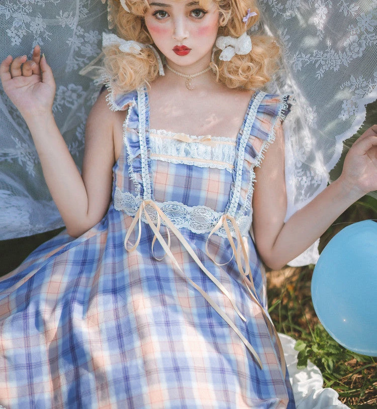 Endless Summer Madras Check High Waist Jumper Skirt 15 Endless Summer Madras Check High Waist Jumper Skirt - Image 13