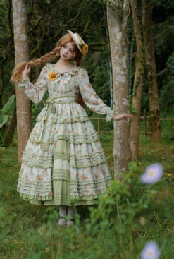 [Pre-order] Gardening Sunflower Luxury Dress -LOLITA Shop O1CN01oM9XSp2GOLZMwPEDh 57119005