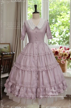 [Pre-order] Lecia French Girly Short Sleeve Dress -LOLITA Shop O1CN01oRsT1w1FtepHWp3De 32520545