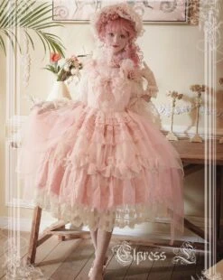 Holy Jewel Ribbon And Lace Princess Dress -LOLITA Shop O1CN01oUdq0D1uPKNMqDosv 43566029