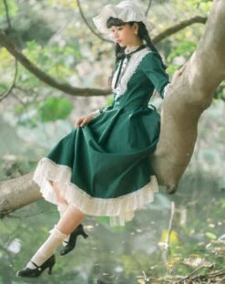 Freya's Fall Classical Lace Sleeve Dress -LOLITA Shop O1CN01onq0pS1HHIVEmchLD 2866810732