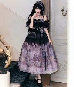 [Pre-orders Available Until 2/26] Romantic Rose Print Jumper Skirt -LOLITA Shop O1CN01oon7GU1FDWRpR4KlF 3364830453