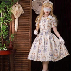 Eternal Echo Classic Dress And Jacket Setup With Headband -LOLITA Shop O1CN01opWMNc2IEO0nyrnps 482929254