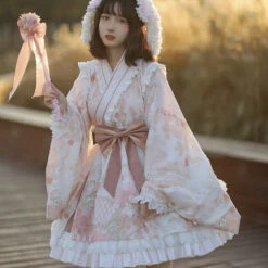 Japanese Style Sakura Pink Kimono Lolita Dress 14 Japanese Style Sakura Pink Kimono Lolita Dress -LOLITA Shop O1CN01pRM1HA2CZ60C58Ngo 2528448487