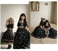 Roses Bouquet Square Neck High Waist Dress -LOLITA Shop O1CN01pUodyM1oC9i60YOBL 921575188 8649a3f4 e086 42be a842 8650da038a1e
