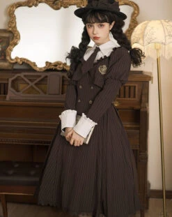 [Reservation Sale] School Uniform Style Fake Layered Dress -LOLITA Shop O1CN01pYvNnf28AaWPWs4Sz 1790657892