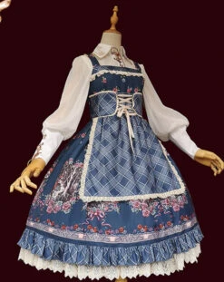 Little Red Riding Hood Print Garden Style Jumperskirt -LOLITA Shop O1CN01pbus511Wer9asEBwq 11942814