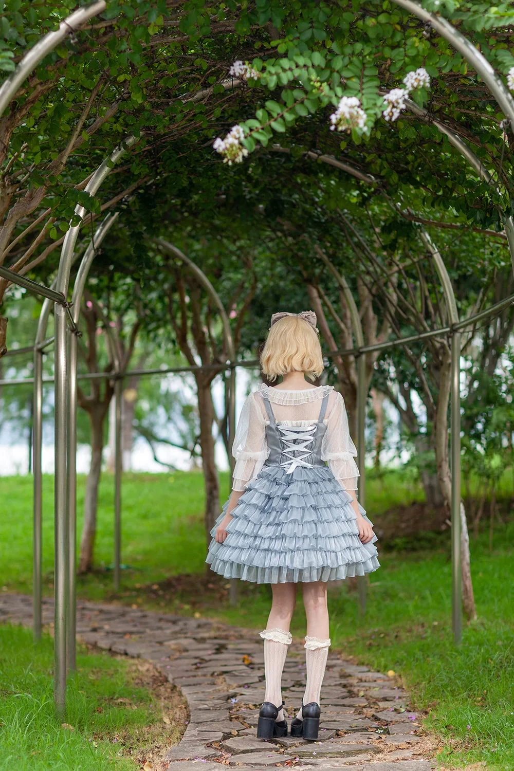 Big Ribbon 8-tier Ruffle Jumper Skirt 13 Big Ribbon 8-tier Ruffle Jumper Skirt - Image 11