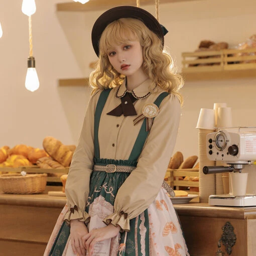 [Pre-order] Bread Morning Cross-tie Blouse