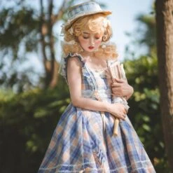 Endless Summer Madras Check High Waist Jumper Skirt 30 Endless Summer Madras Check High Waist Jumper Skirt -LOLITA Shop O1CN01q4kXlf1b2uVDaP1y4 1965673408