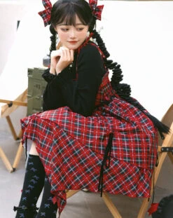 Punk Lolita Tartan Check Jumper Skirt 32 Punk Lolita Tartan Check Jumper Skirt -LOLITA Shop O1CN01q9x1cj1h1QvrY9AUW 3017094217