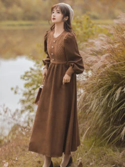 Retro-colored French Girly Puff Free Dress -LOLITA Shop O1CN01qT5wbv1Xm13M9vQDQ 153312965