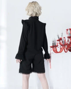 Prince Lolita Stand Collar Frill Blouse -LOLITA Shop O1CN01qUVuXO295pxzA4Zh8 48788017