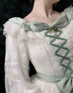 [Pre-order] Bell Orchid Flower Embroidery Open Skirt Elegant Dress -LOLITA Shop O1CN01qXeI4R2GOLJHRMbqJ 57119005