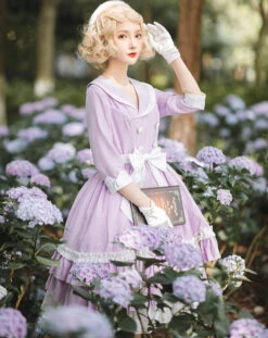 Retro Movie Star Double-breasted Dress -LOLITA Shop O1CN01qnu2oT1OgfmZ81fHC 1808251735