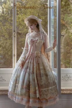 [Pre-orders Available Until 2/26] Romantic Rose Print Jumper Skirt -LOLITA Shop O1CN01qv2z8L1FDWRs3EasS 3364830453