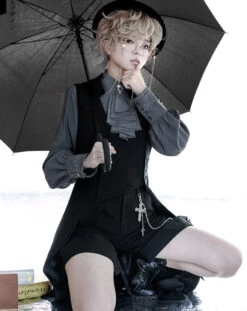 [Pre-order] Prince Lolita Medieval Style Frilled Tie Blouse -LOLITA Shop O1CN01r1SuP7295pt470zU6 48788017