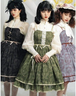 Irene Flower Print Jumper Skirt -LOLITA Shop O1CN01r7bCw21sqEcKbUQAd 830055817 cc21d2fa b173 450c b112 03fb25a6cbd0