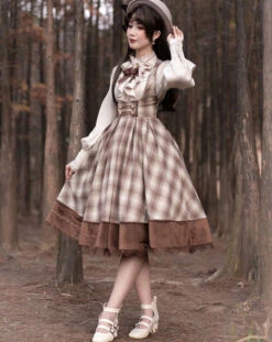 Fontainebleau Checkered High Waist Jumper Skirt -LOLITA Shop O1CN01rK9ZDz1OM45bbn0j8 1741691690 5ba93a0b 1fd3 482f 963e 0ec2ff0b4052