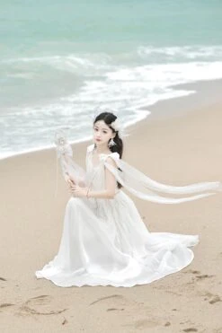 Moonlit Pure White Sweet Jumper Skirt 19 Moonlit Pure White Sweet Jumper Skirt -LOLITA Shop O1CN01rQBMBg1jmGu82kPYH 290794590