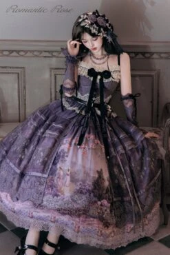 [Pre-orders Available Until 2/26] Romantic Rose Print Jumper Skirt -LOLITA Shop O1CN01rV3iJk1FDWRtfbipc 3364830453