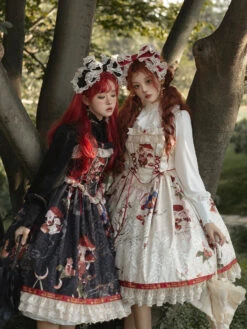 Traveling Cat Antique Print Jumper Skirt -LOLITA Shop O1CN01rsgT3m1wCAc2V0XiO 83566271 b3117f82 85b1 4210 968e 6c46e0ea6ddb