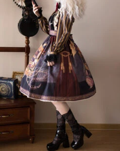 [Pre-order] Kaikiya Circus Troupe Gothic Lolita Jumper Skirt -LOLITA Shop O1CN01sT9XJ22GOLImLFpKf 57119005