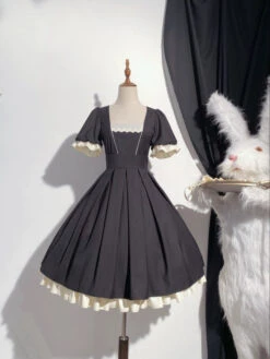 The Sound Of A Bell Maid-style Sleeved Dress Set, Short Length -LOLITA Shop O1CN01srVqVu1eJLjsC0Z0V 2214425933850