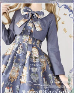 Eternal Echo Classic Dress And Jacket Setup With Headband -LOLITA Shop O1CN01tK5SSI2IEO0i2onjw 482929254