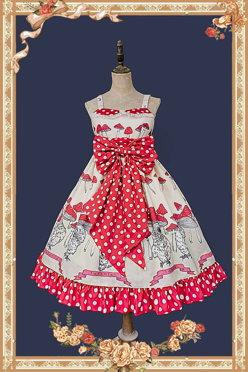 Mushroom Owl Polka Dot Jumper Skirt 16 Mushroom Owl Polka Dot Jumper Skirt - Image 14