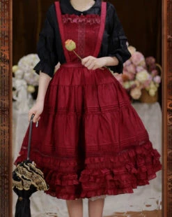 [Outlet] French Girly 2way Apron Skirt [simple Type] -LOLITA Shop O1CN01uNRmJz1FteYJEASB5 32520545