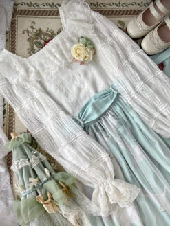 [Pre-order] Find Fragrance Lace Square Neck Blouse -LOLITA Shop O1CN01ugP6xg2GOLK82H8Fq 57119005