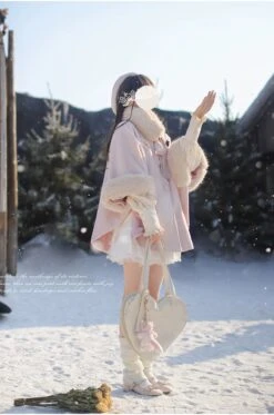 Powder Pink Fur Cape 18 Powder Pink Fur Cape -LOLITA Shop O1CN01ugUs2e2JsWXRtInv3 2312269477