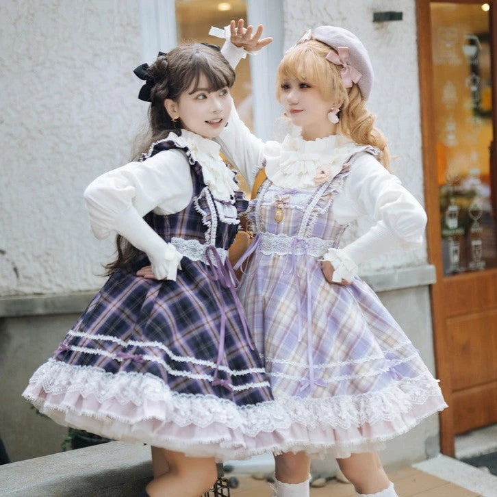 Endless Summer Madras Check High Waist Jumper Skirt 4 Endless Summer Madras Check High Waist Jumper Skirt - Image 2