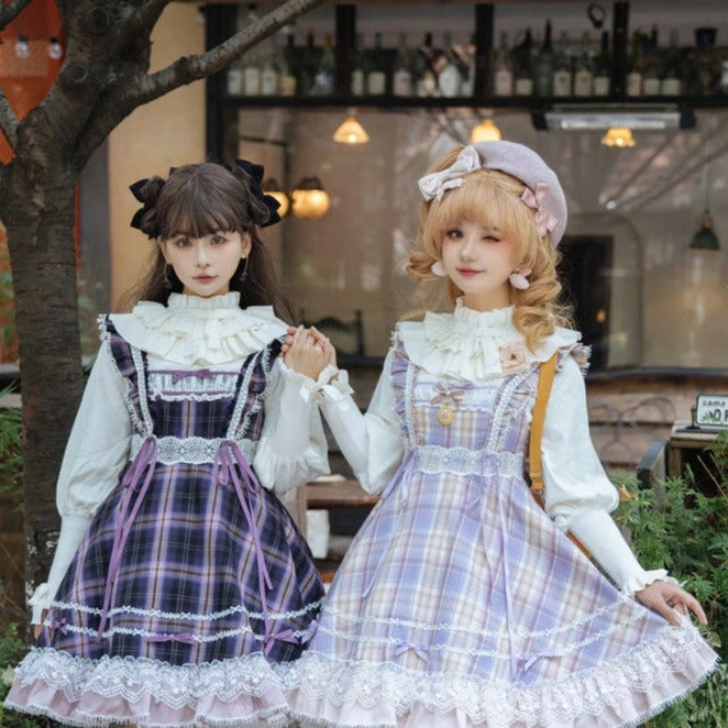 Endless Summer Madras Check High Waist Jumper Skirt 5 Endless Summer Madras Check High Waist Jumper Skirt - Image 3