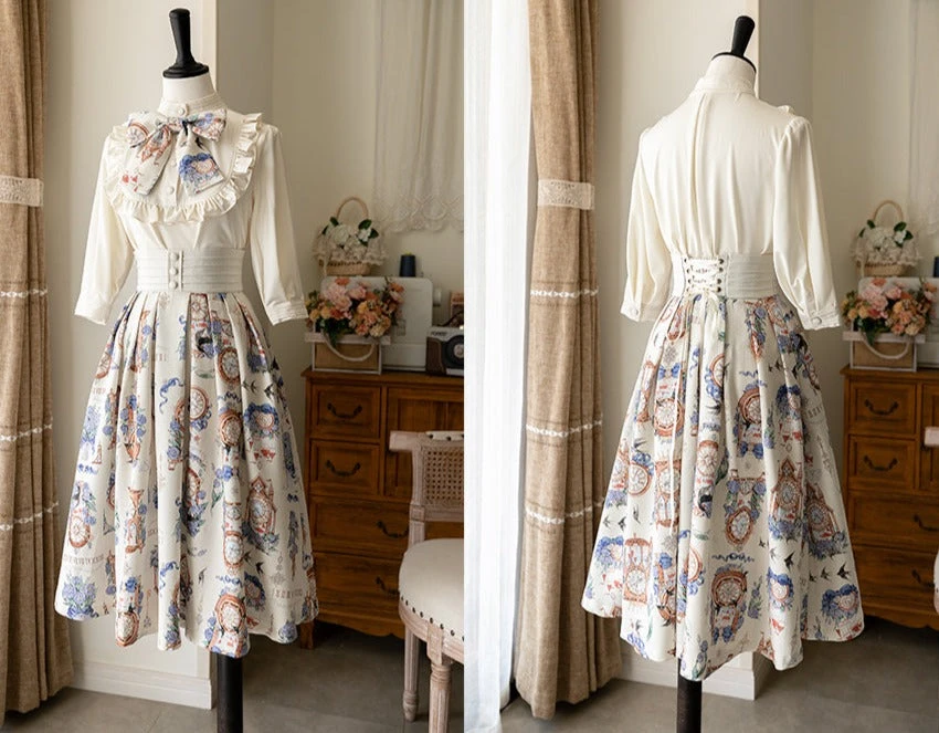 Eternal Echo Classical Lace Up Skirt With Ribbon Tie And Headband 7 Eternal Echo Classical Lace Up Skirt With Ribbon Tie And Headband - Image 5