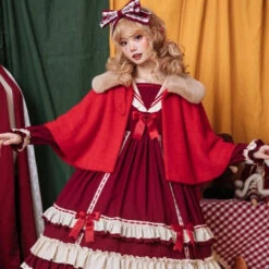 Lolita Cloak With Boa Collar -LOLITA Shop O1CN01v8je2P1y6mskYGMu4 865286530