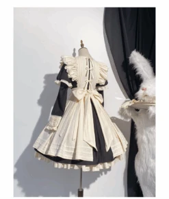 The Sound Of A Bell Maid-style Sleeved Dress Set, Short Length -LOLITA Shop O1CN01vBQSnc1eJLmGJeYz4 2214425933850