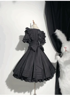 The Sound Of A Bell Maid-style Sleeved Dress Set, Short Length -LOLITA Shop O1CN01vEPGcl1eJLmESkO9O 2214425933850
