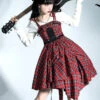 Punk Lolita Tartan Check Jumper Skirt -LOLITA Shop O1CN01vPrRZ41h1QvwHAZ8A 3017094217