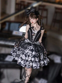 JOKER CARD Setup With Block Check Tulle Skirt -LOLITA Shop O1CN01ve1nF62H890RnfPaH 0 item pic 1d5856d9 7882 49dd 98a0 ce16717adbfb
