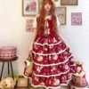 Bunny Bear Bunny Print Tiered Skirt -LOLITA Shop O1CN01vrC5ji20M1h4Q2iuy 2430736834