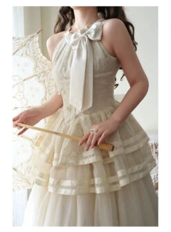 [Pre-orders Available Until 7/8] Moonlight Dance Halter Neck Dress -LOLITA Shop O1CN01w01LVI1h1RAiP3mbM 3017094217