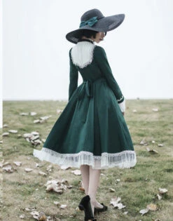 Freya's Fall Classical Lace Sleeve Dress -LOLITA Shop O1CN01w5BD5A1HHIdLFEuMd 2866810732